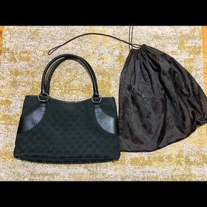 Gucci
Bag Gg Canvas Black Leather Tote